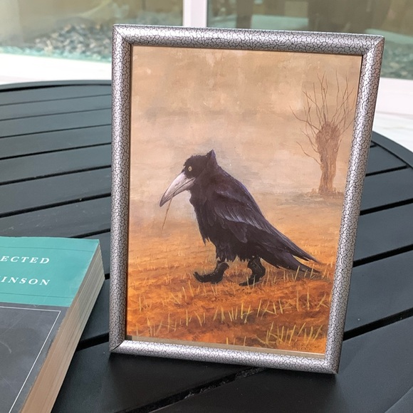 Vintage Other - Rudi Hurlzmeier Crow Folk Art Print